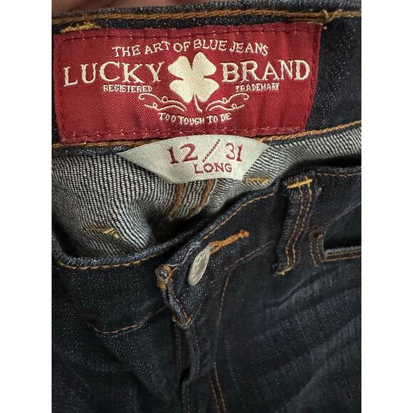 LUCKY BRAND Sofia Boot Cut Bootcut Denim Blue Jeans - Sz 12/31 Long - Picture 4 of 5